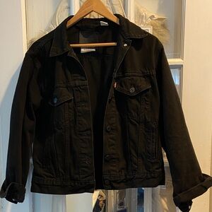 Levi's Premium Black Denim Jacket Sz S